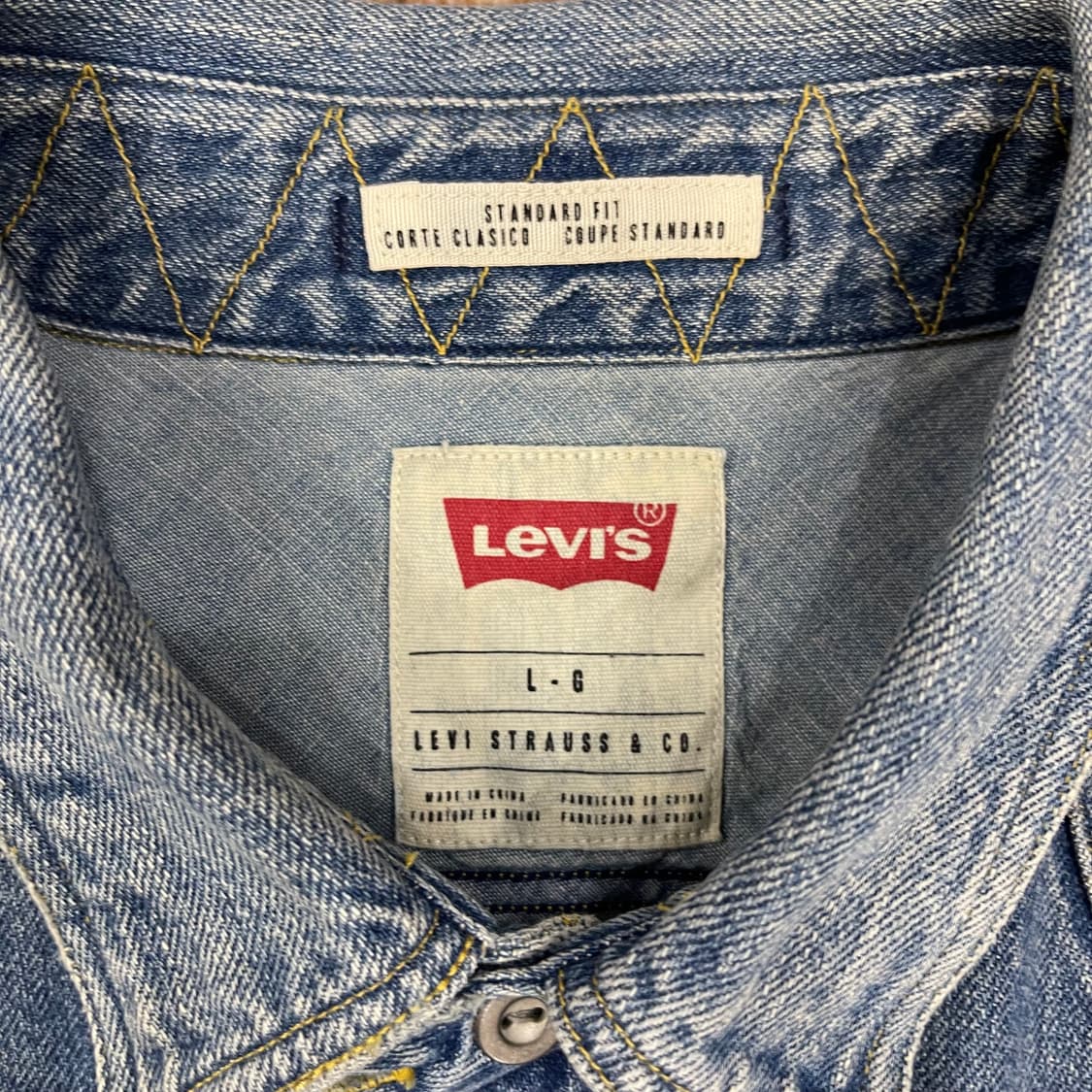 리바이스 웨스턴 데님셔츠 상품이미지2