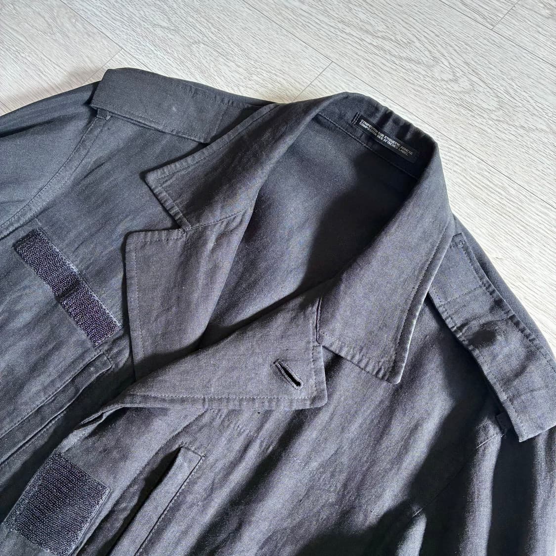 [3] 요지야마모토 뿌르옴므 린넨 밀리터리 재킷 상품이미지3