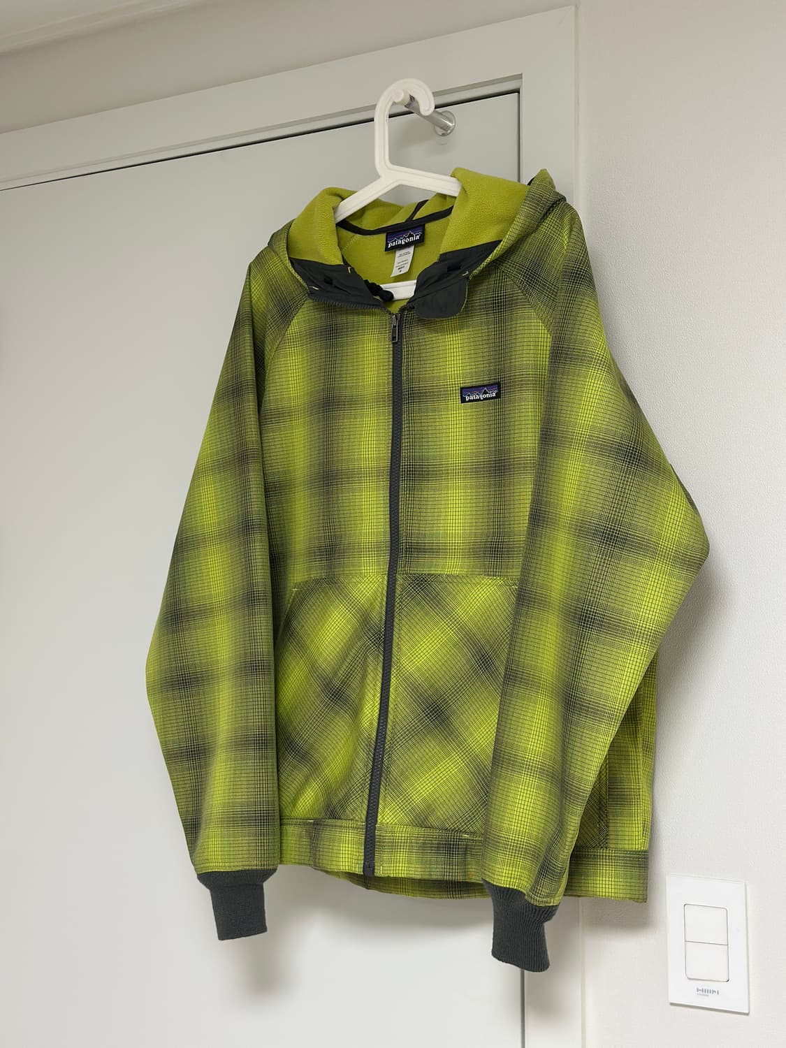 파타고니아 후드집업 체크 M 상품이미지2