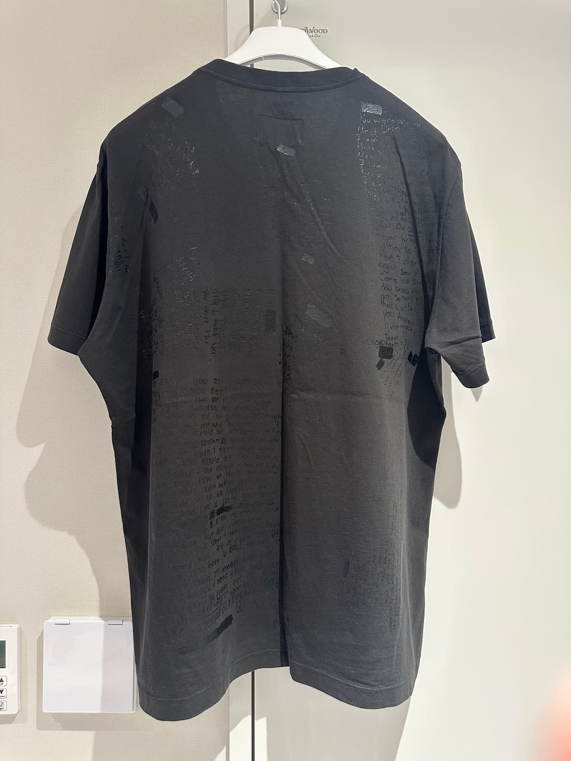 더블렛 사인 프린팅 티셔츠 M 상품이미지2