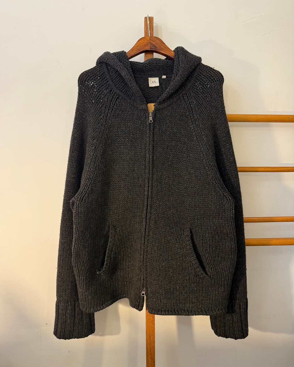 Armani Exchange 2way 니트 후드집업 상품이미지4