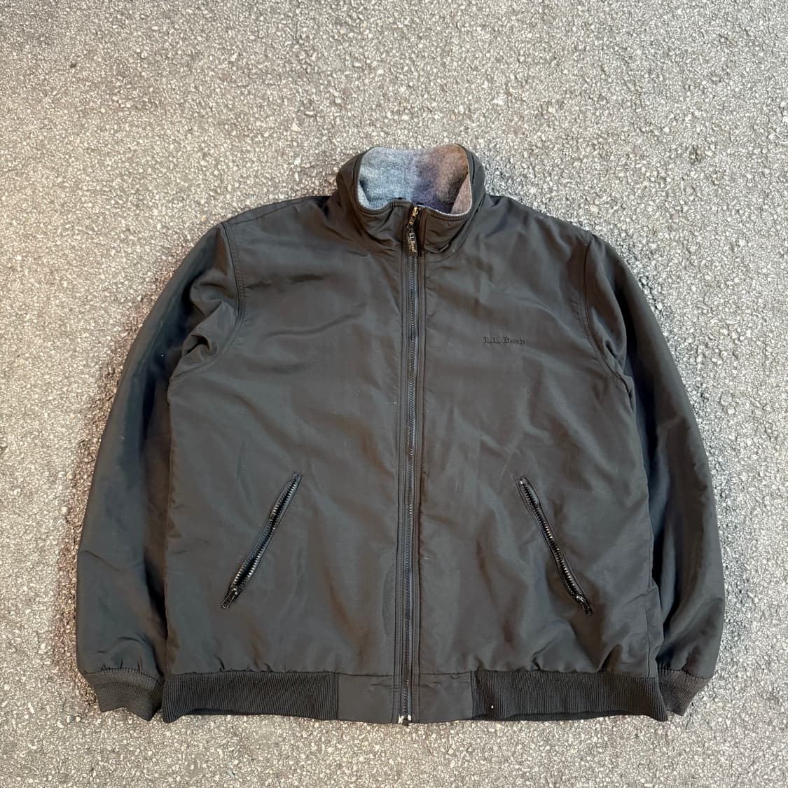 LLBean 안감 플리스 집업 블랙 상품이미지1