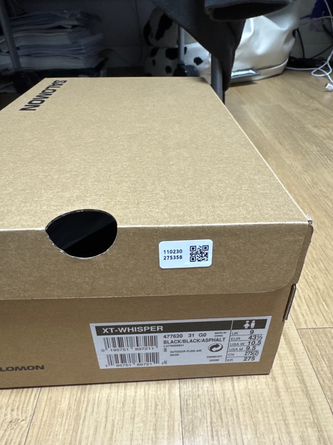 살로몬 XT- WHISPER 블랙 아스팔트 275mm 상품이미지2