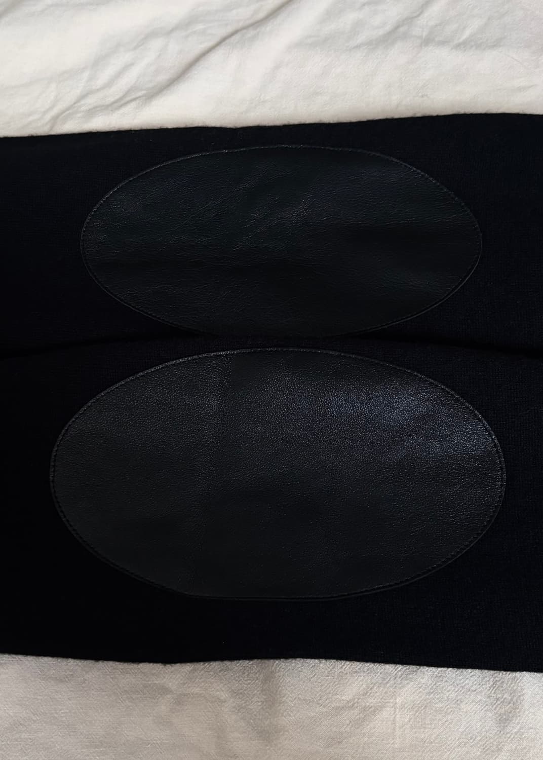 마르지엘라 램스킨 레더 엘보우 울 니트 상품이미지3