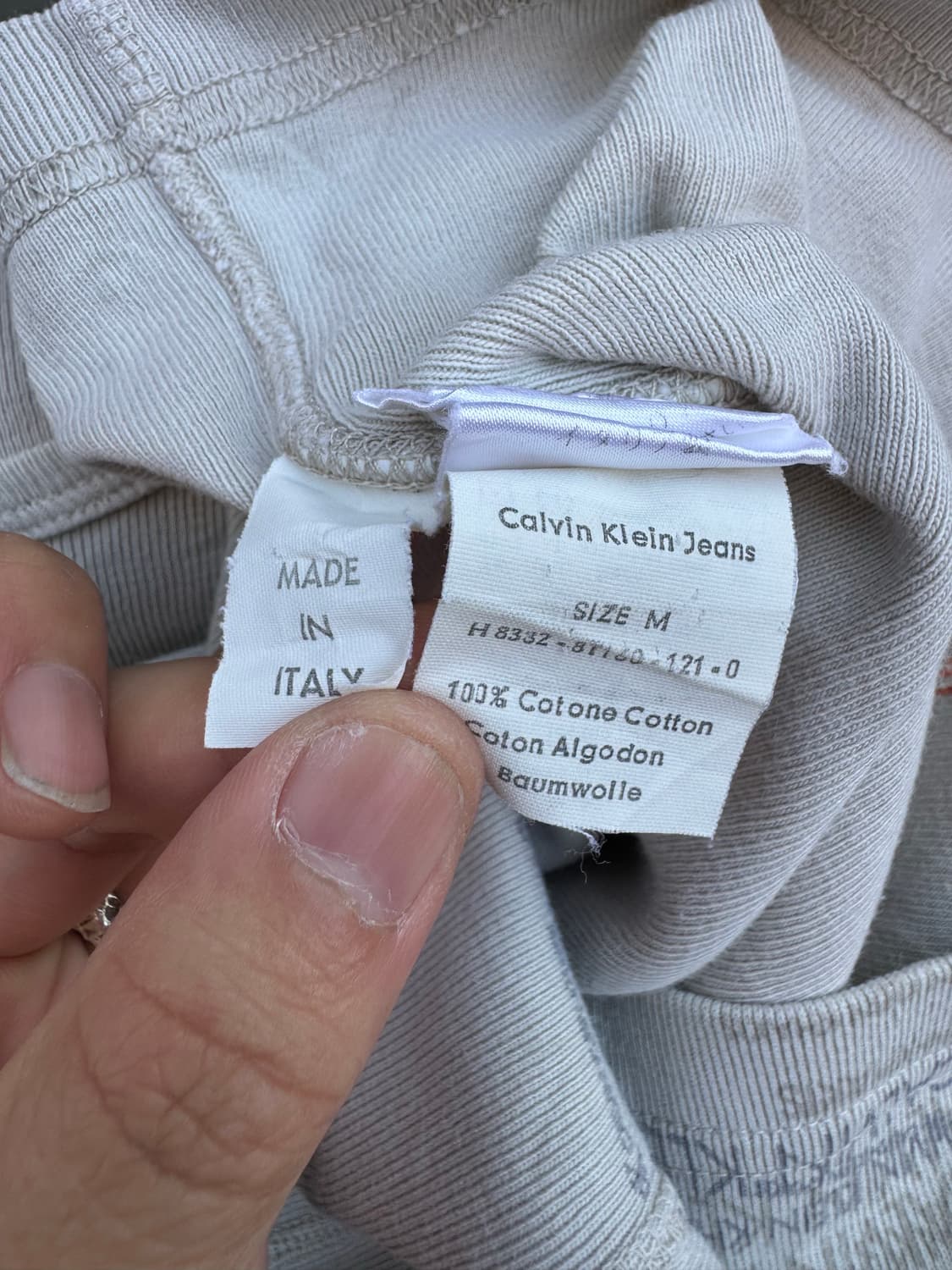 켈빈클라인 레터링 반팔 탑  상품이미지5