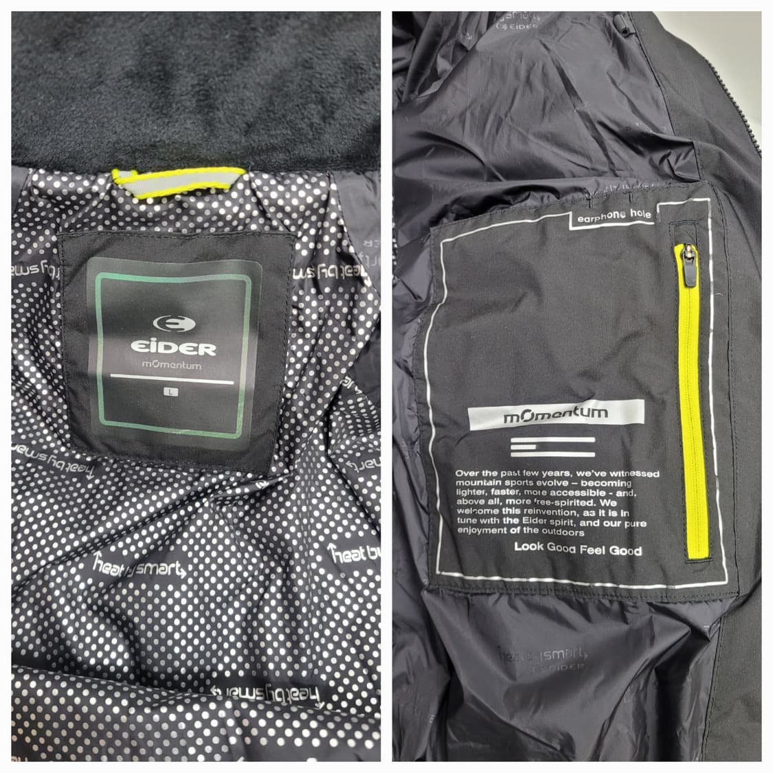 EIDER 아이더 스테롤 구스 다운 롱 패딩 자켓 / 남 L 블랙
 상품이미지8