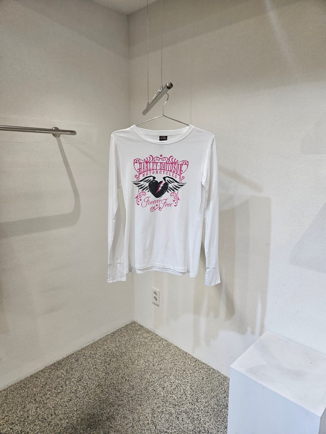 할리데이비슨 하트그래픽 슬리브 티셔츠 상품이미지1