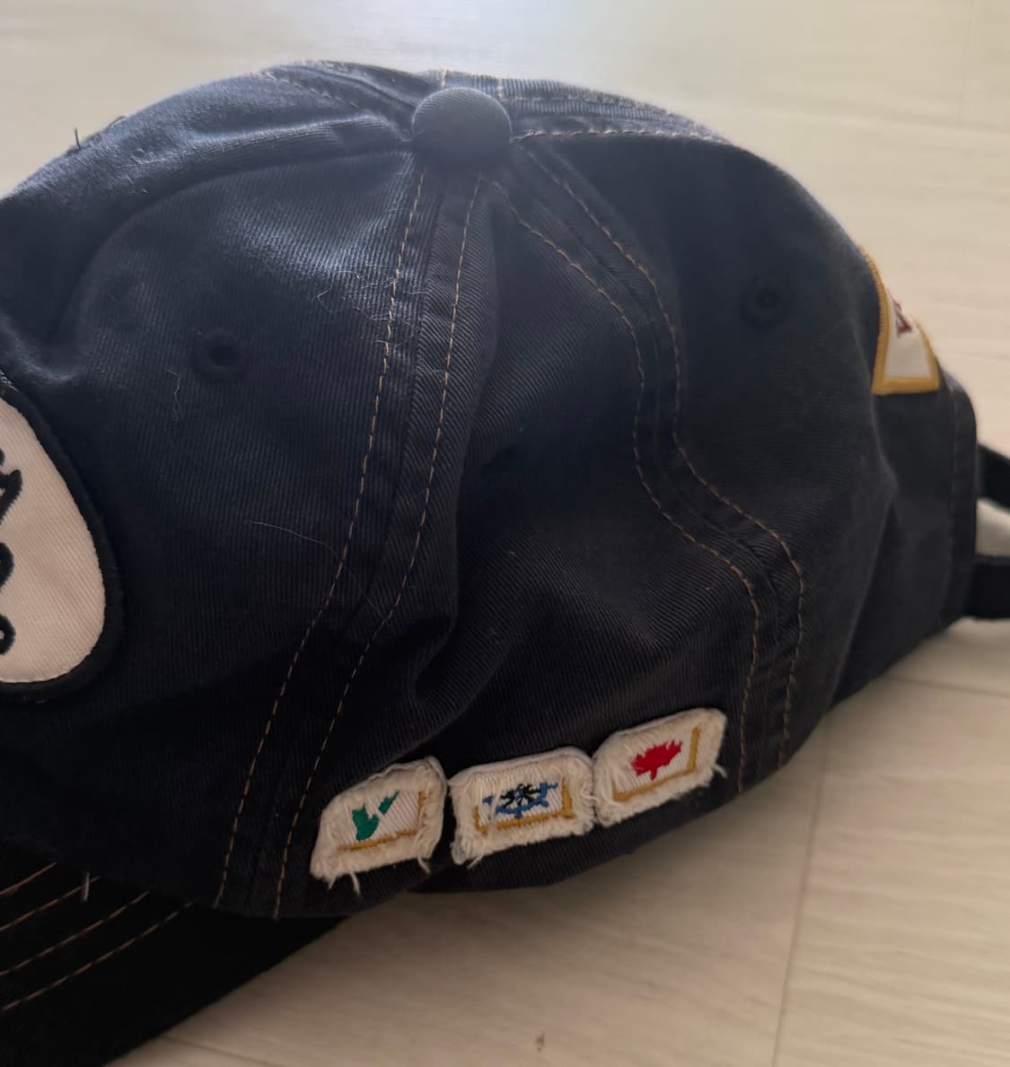 Von Dutch 본더치 블랙 국기 데미지 볼캡 상품이미지2