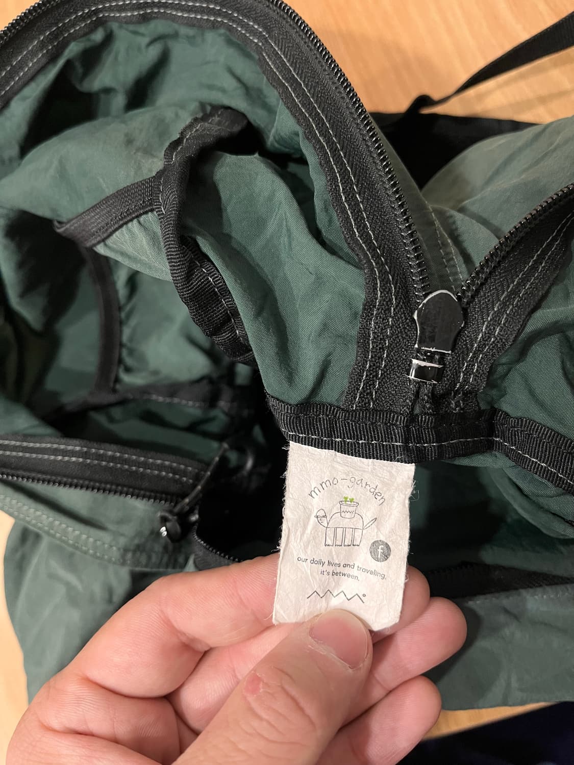 에메모가든 백팩 그린 상품이미지5