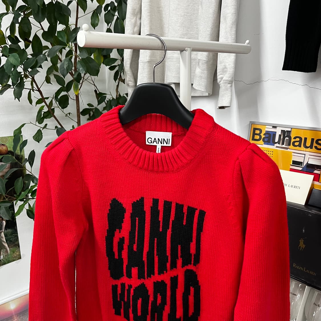 가니 숄더 퍼프 니트 S 상품이미지2