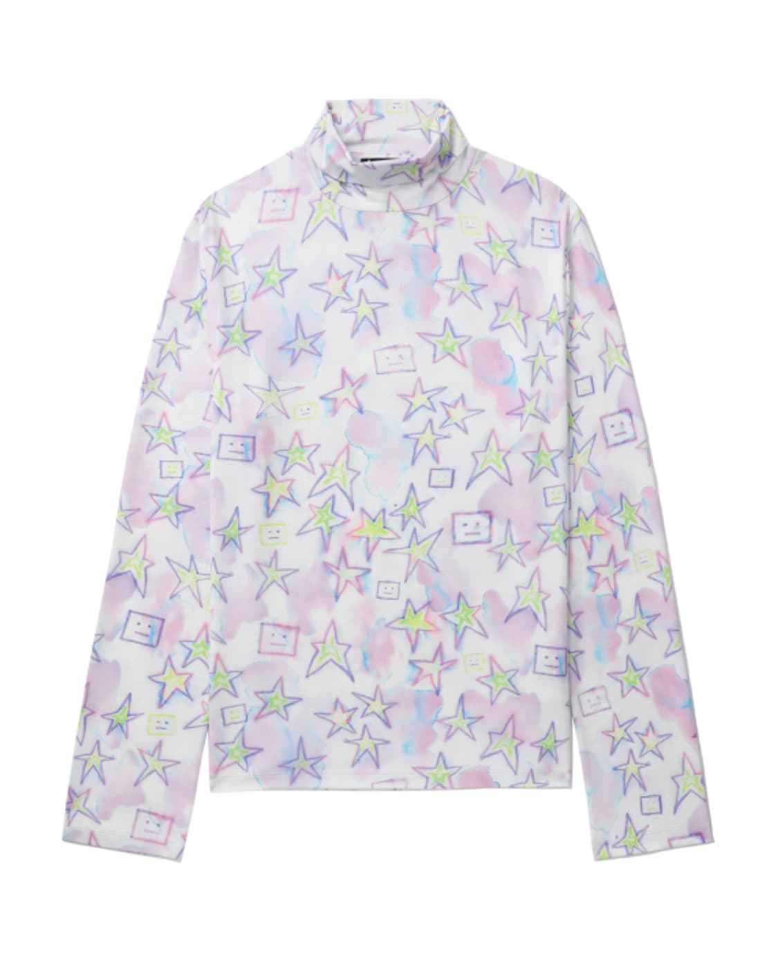 정품 아크네스튜디오 남녀공용 프린트 폴라 티 라지사이즈 상품이미지5