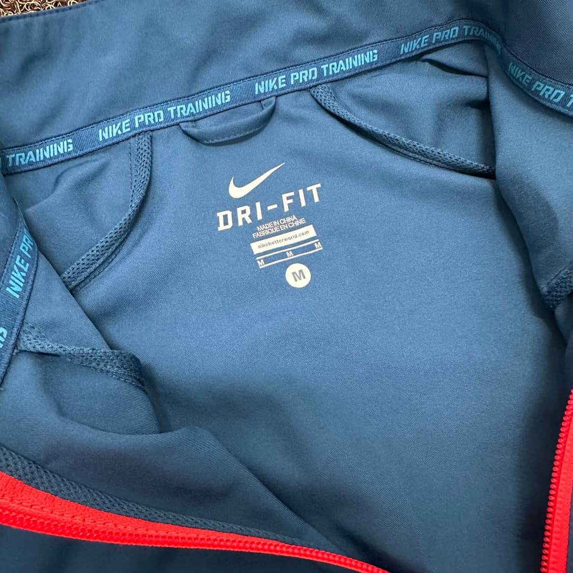 NIKE 나이키 드라이핏 운동복 져지 집업 자켓 블루 M 상품이미지4