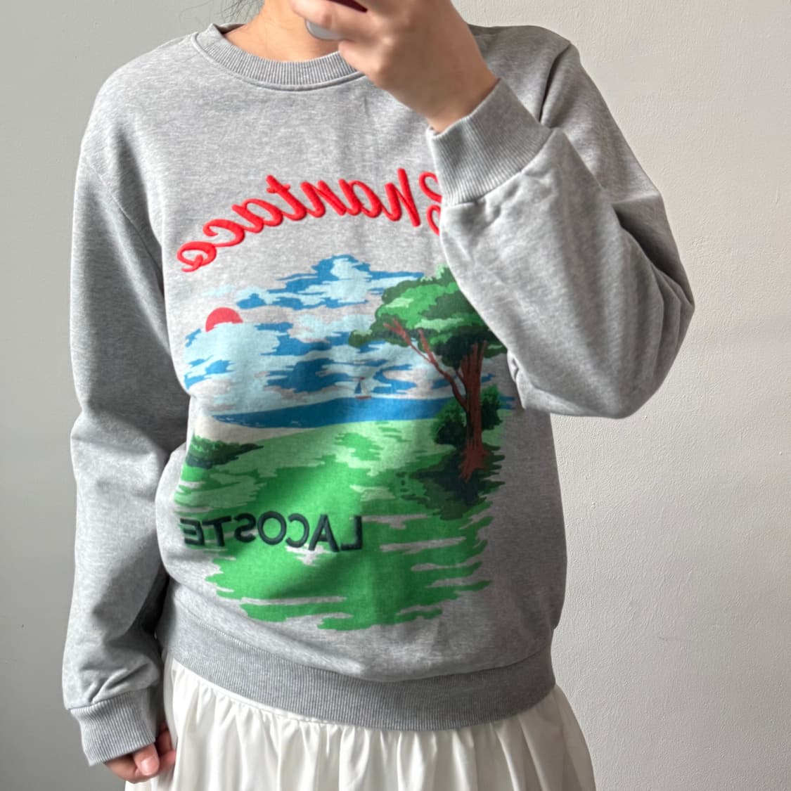 [M] 라코스테 그레이 맨투맨 상품이미지2