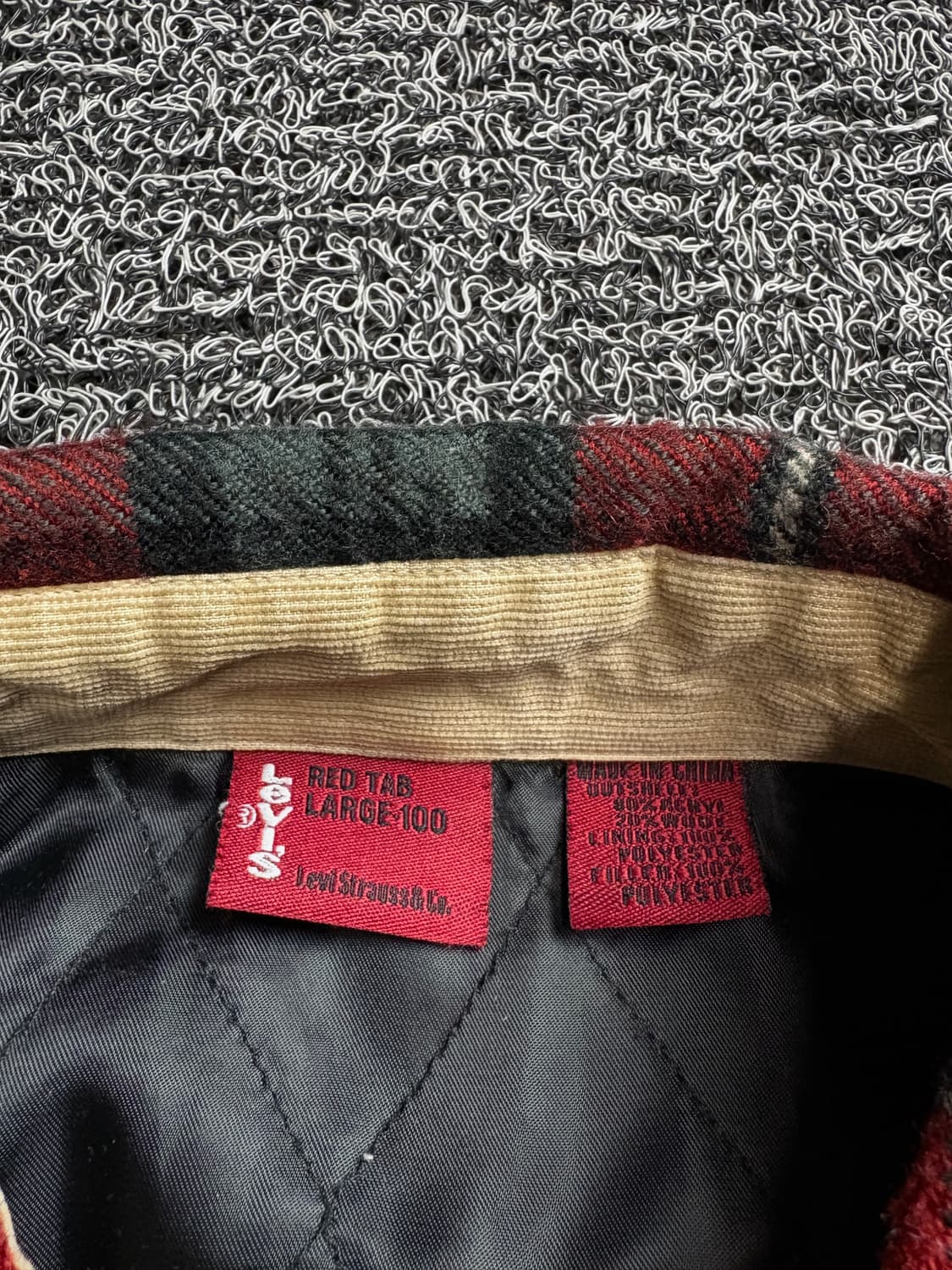 리바이스 레드탭 타탄체크 웨스턴 플란넬 셔츠 자켓 2099 상품이미지3