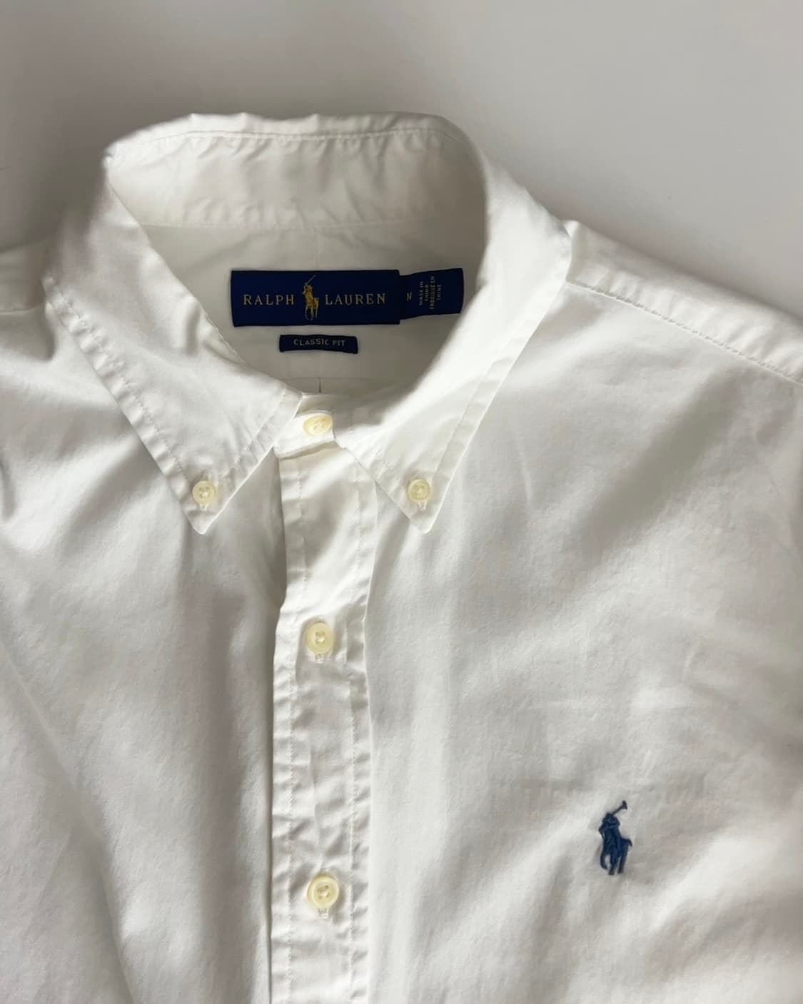 폴로 랄프로렌 화이트 버튼다운 셔츠 M 상품이미지2