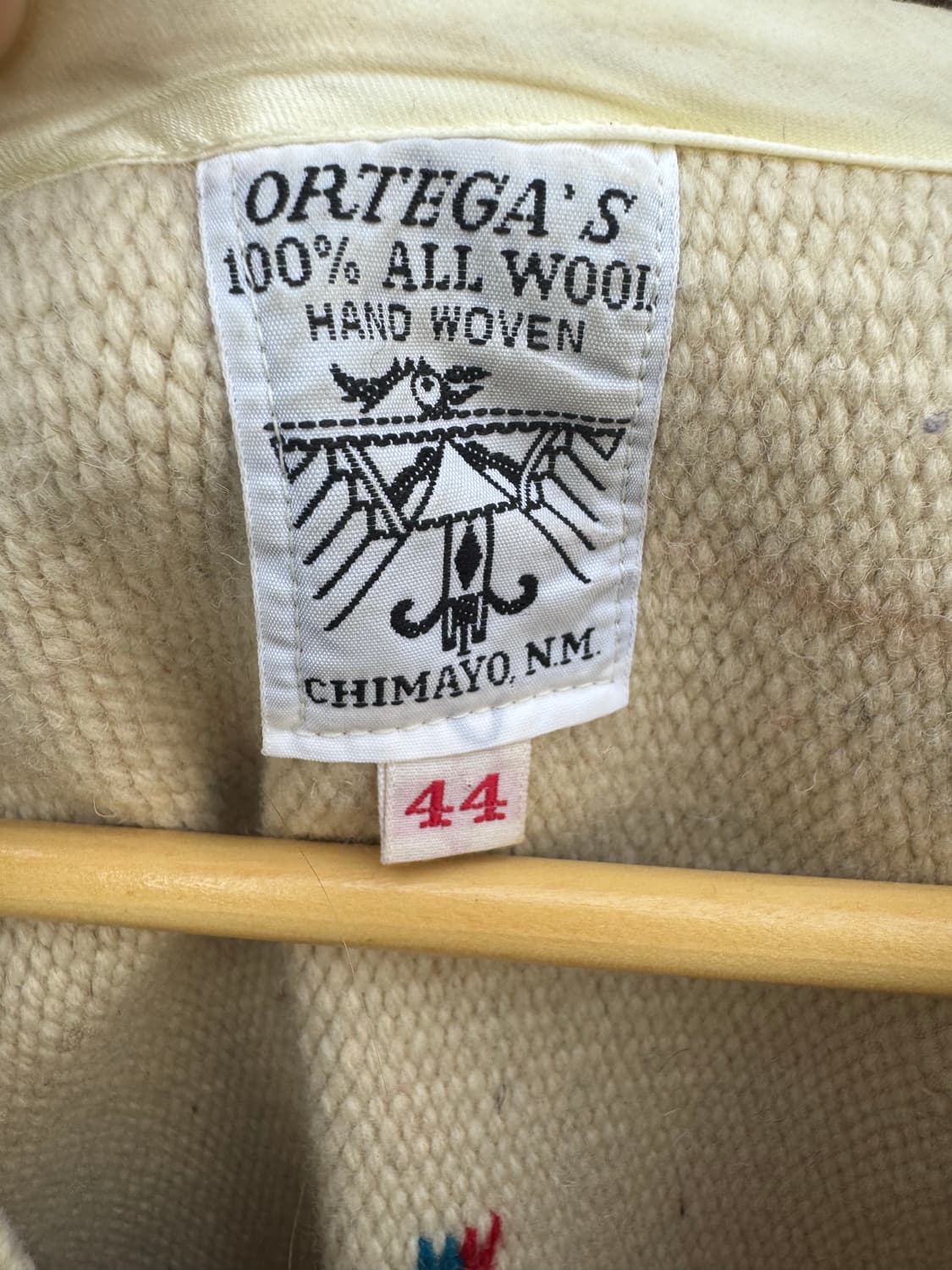 70s 오르테가 빈티지 핸드 우븐 울 웨스턴 치마요 베스트 조끼 상품이미지6