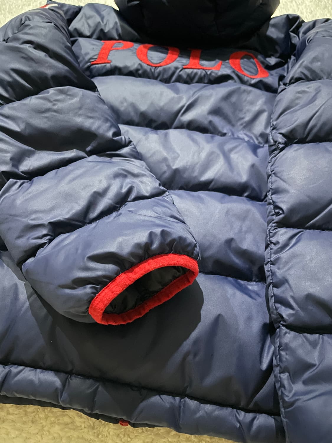 폴로 랄프로렌 스몰포니 성조기 경량패딩 상품이미지5