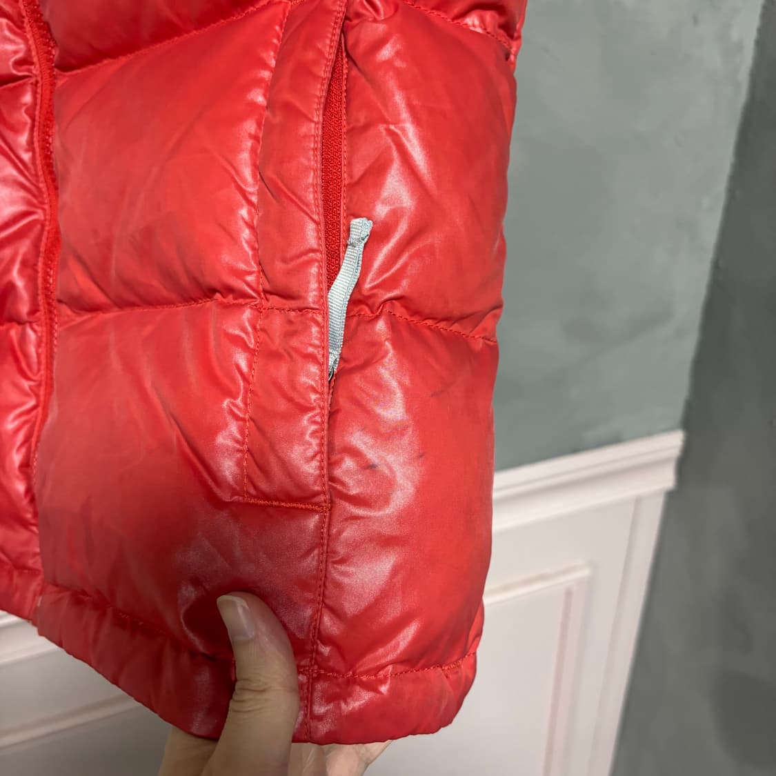 노스페이스 700 눕시 구스다운 패딩 조끼 상품이미지4