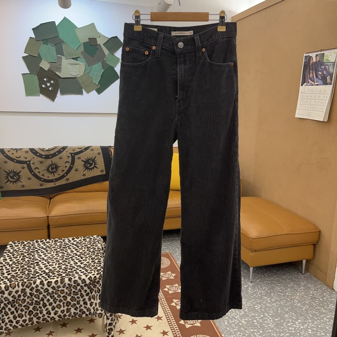 리바이스 캐주얼 시크 하이웨스트 코듀로이 코튼팬츠 25인치 C09640 상품이미지3