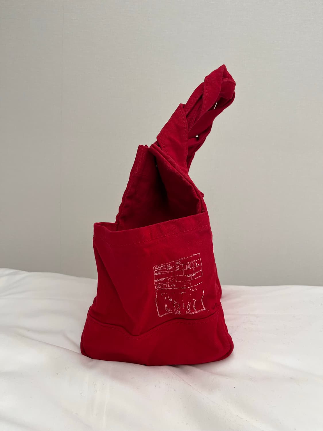Kapital 캐피탈 No.6 캔버스 토트백 레드 상품이미지5