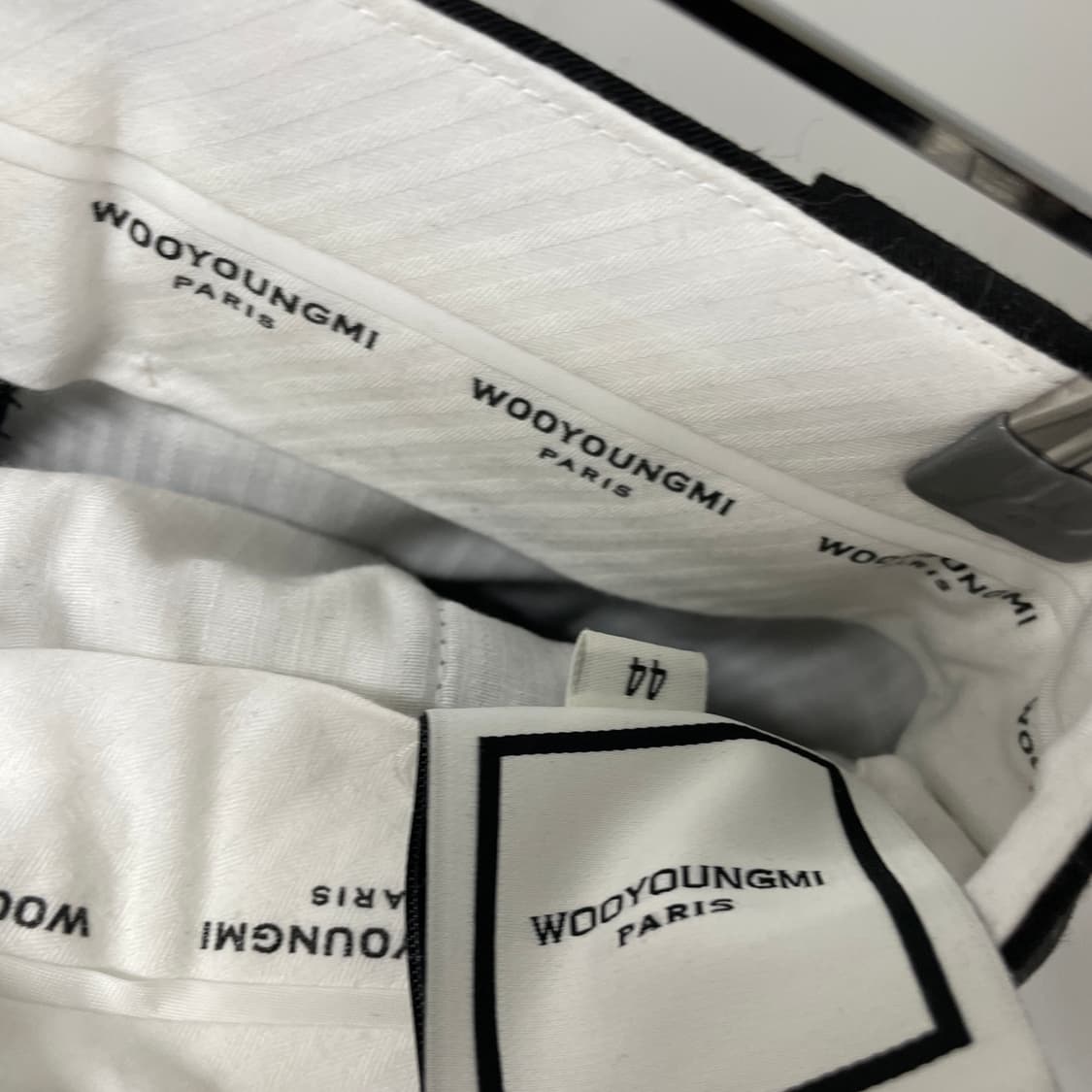 우영미 블랙 포켓 슬랙스 44(W) 상품이미지7