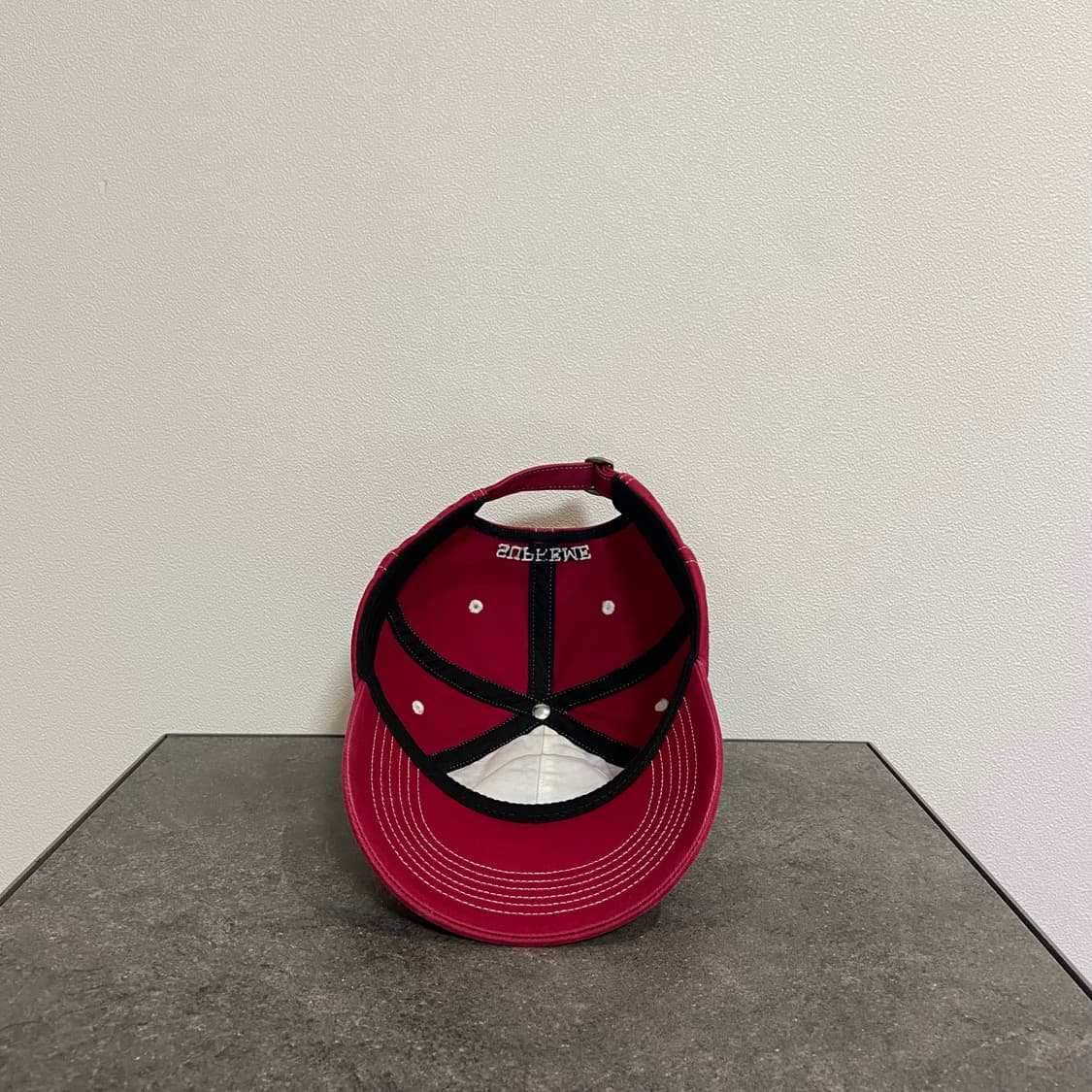 (OS) 슈프림 6패널 볼캡 모자 밀라노 워시드 레드 상품이미지5