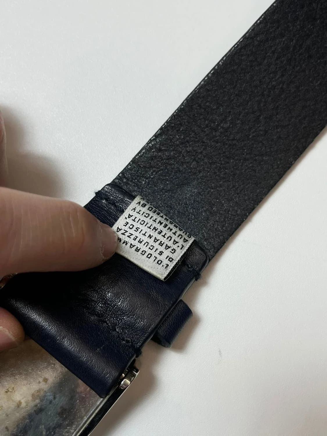 돌체앤가바나 00's 닷빅버클 통가죽 벨트 Q1422 상품이미지6