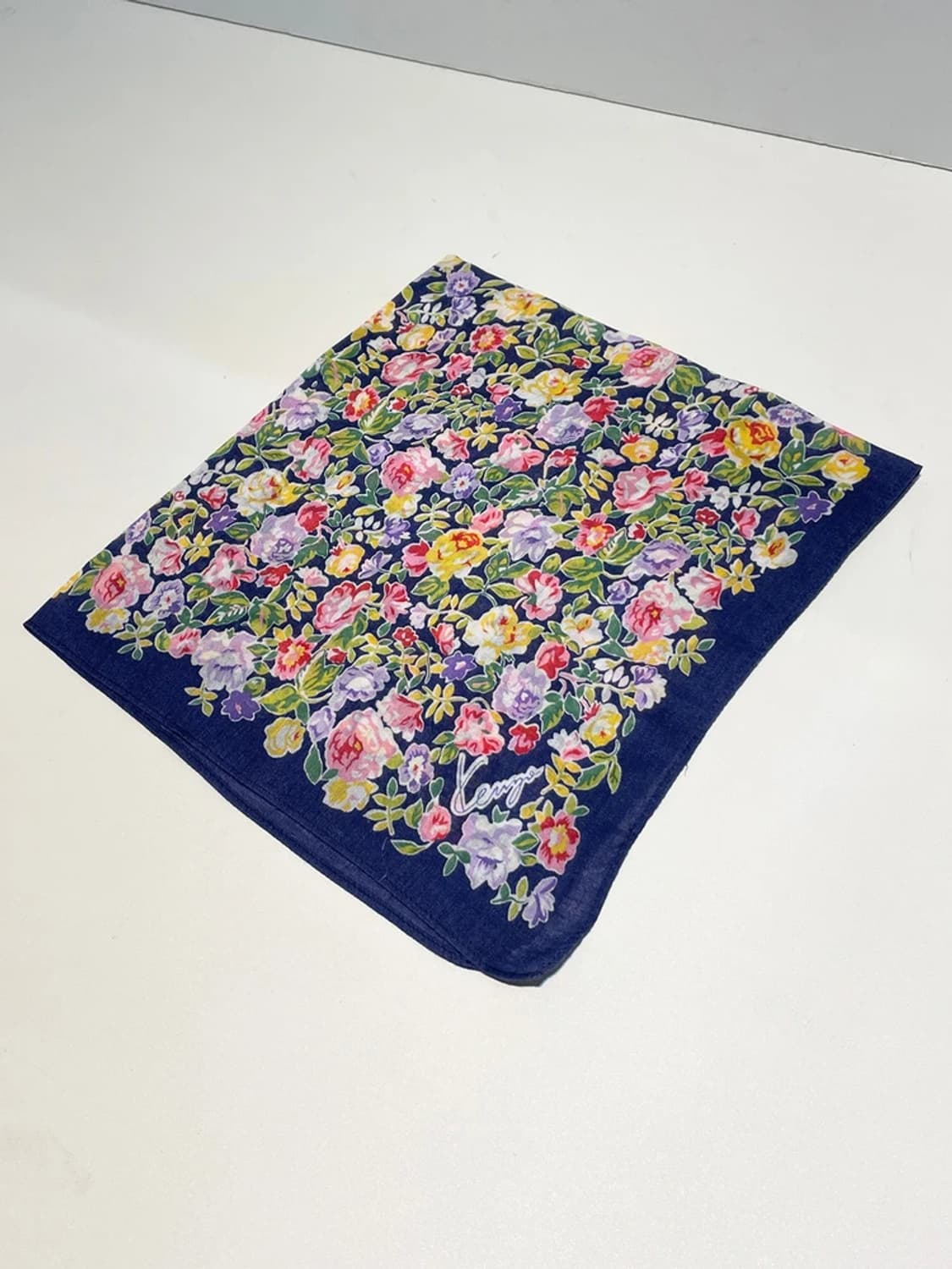 겐조 00s 재팬 플라워 패턴 쁘띠 손수건 A1460 상품이미지3