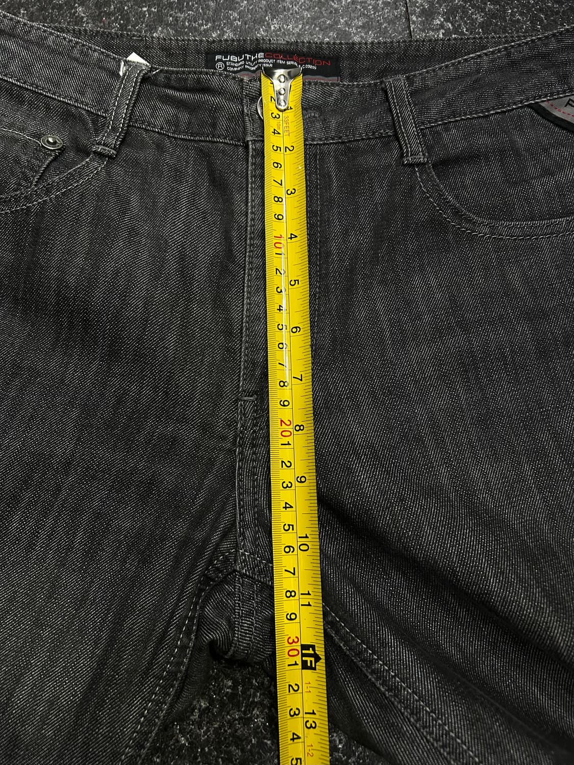 FUBU 후부 00s 빈티지 그레이 데님 팬츠 그레이진 블랙 32인치 상품이미지8
