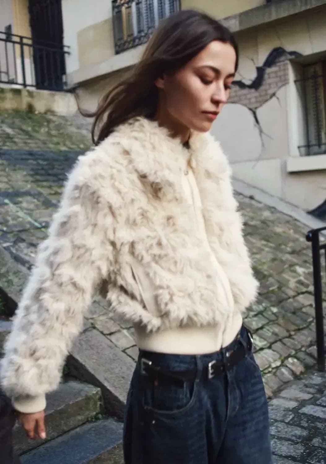 자라 페이크퍼 봄버자켓 퍼자켓 쓰리타임즈더바넷오데스 상품이미지1