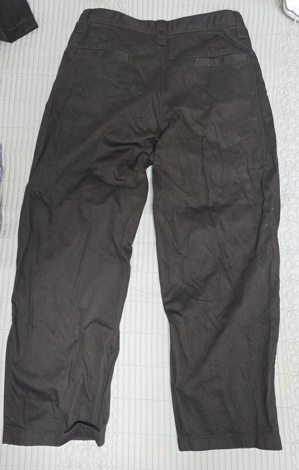 유니클로 U 와이드 치노팬츠 다크브라운 상품이미지1