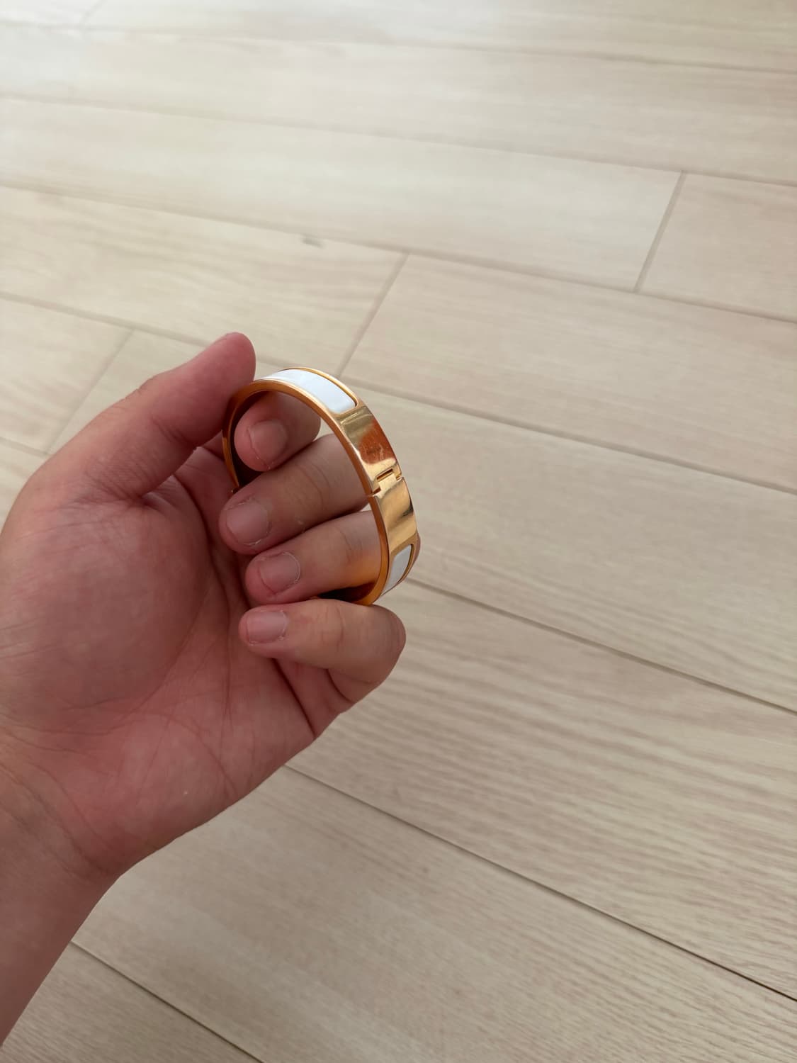 에르메스 클릭아슈 팔찌 pm 화이트 골드 상품이미지3