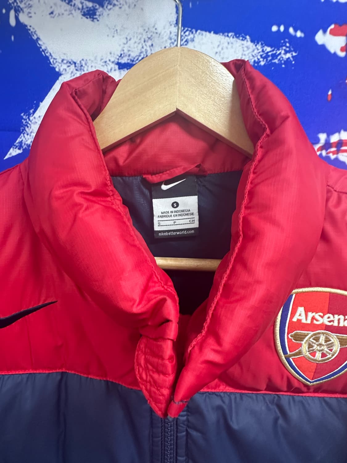 새상품급 나이키 올드스쿨 아스날 오버핏 패딩점퍼s90 상품이미지4