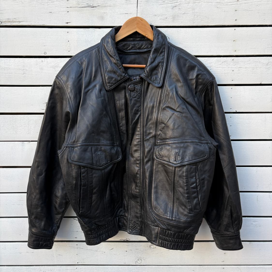 Yves Saint Laurent 입생로랑 레더 가죽 자켓 상품이미지1