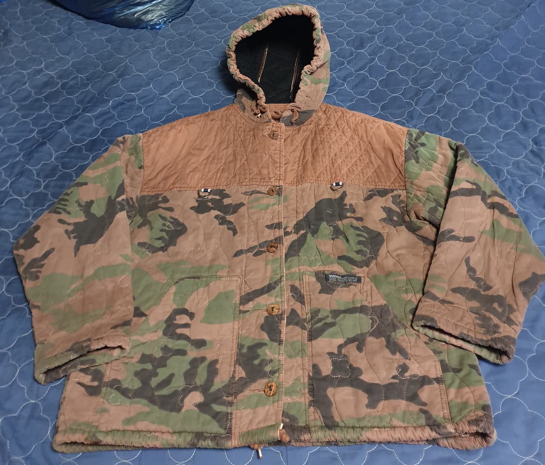 (빈티지)  VISION 밀리터리 카모 퀄팅 후드 자켓 (F) 상품이미지1