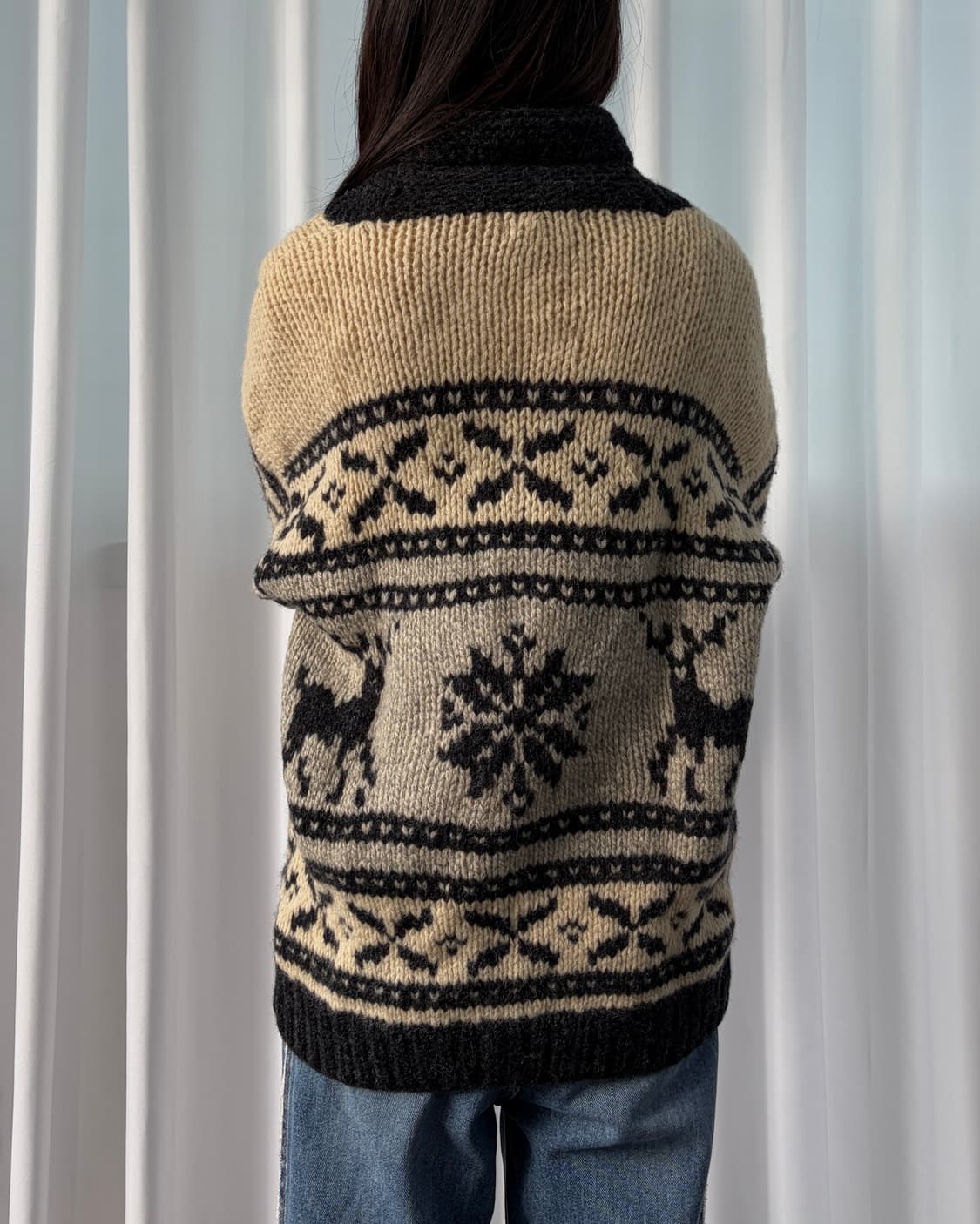 [S-M]THE NORTH WEAVE USA 코위찬 니트 집업 자켓 상품이미지5