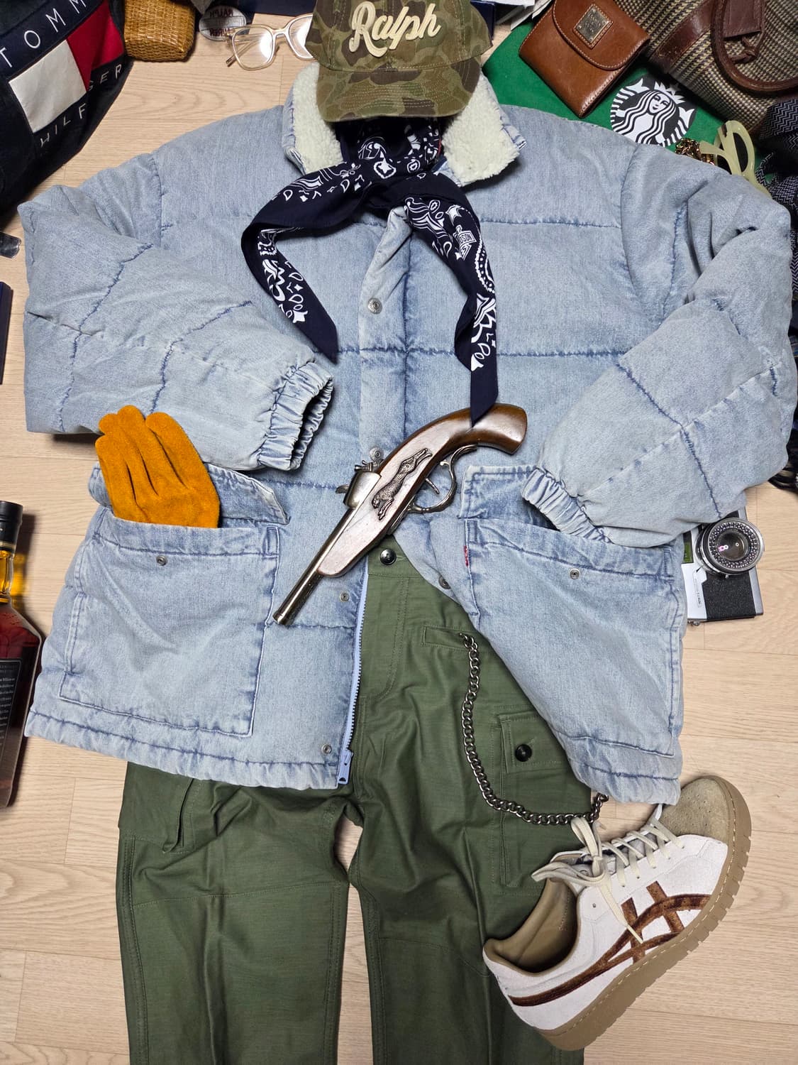 LEVIS 데님 연청 패딩 자켓 오리털  상품이미지3