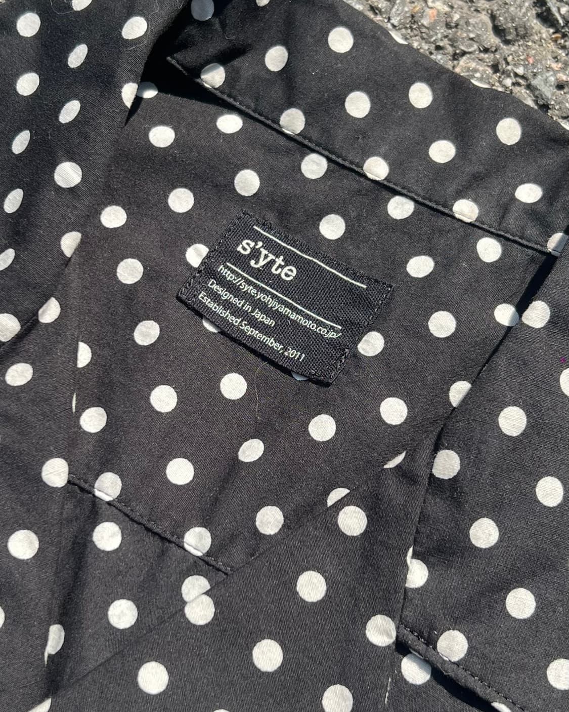 Yohji Yamamoto S’yte Dot Cuban Shirt 상품이미지7