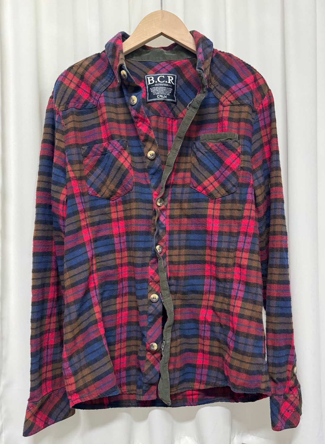 CRUX 체크 셔츠 상품이미지1