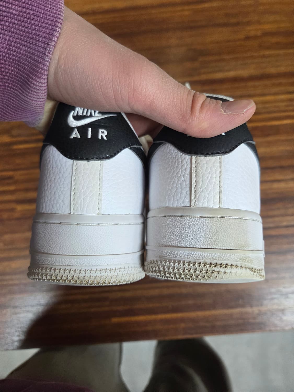 나이키 에어포스 07 검흰 250 상품이미지4