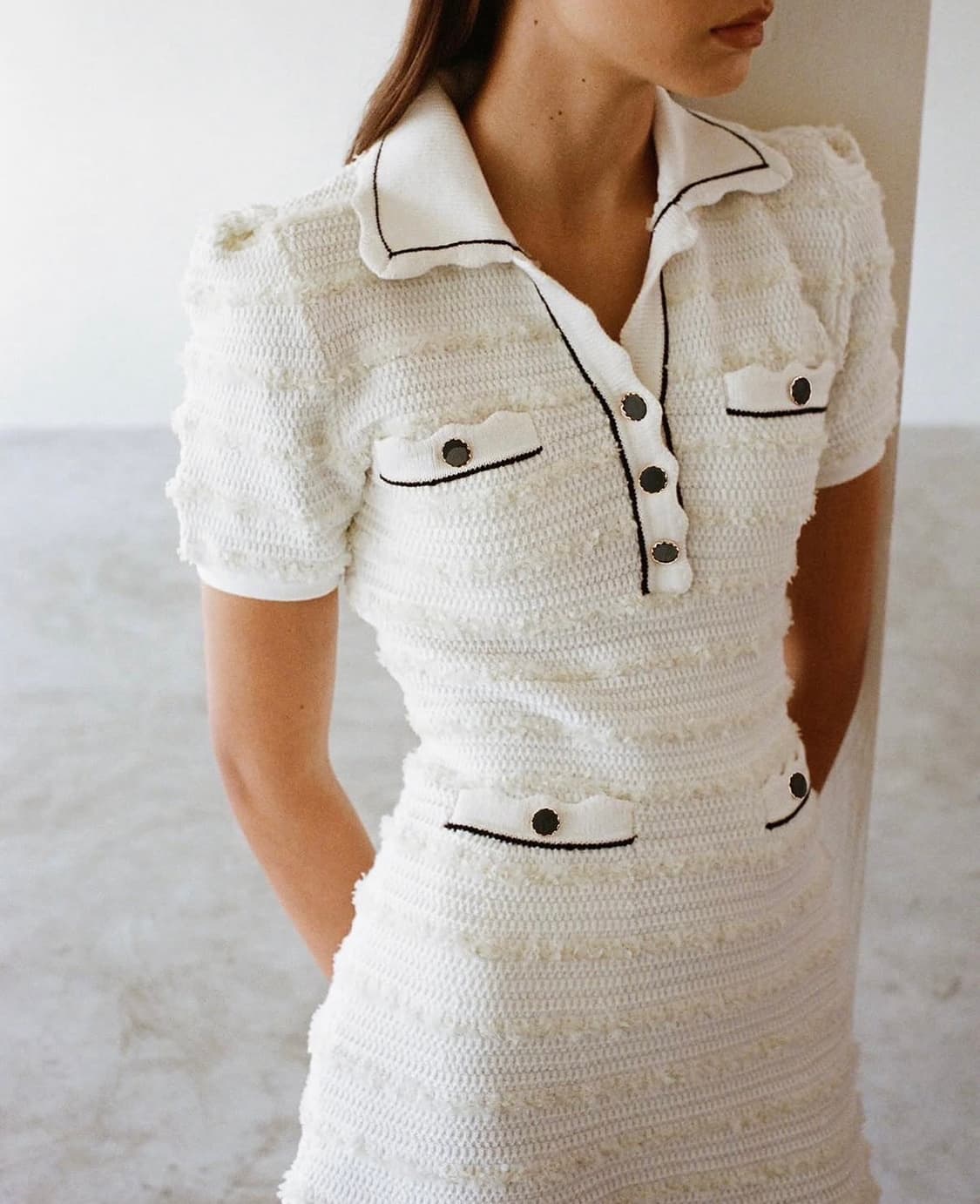 Self-portrait 셀프포트레이트 니트 미니원피스 상품이미지4