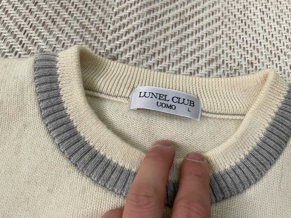 Lunel uomo 태리 코튼 빈티지 울 니트 상품이미지5