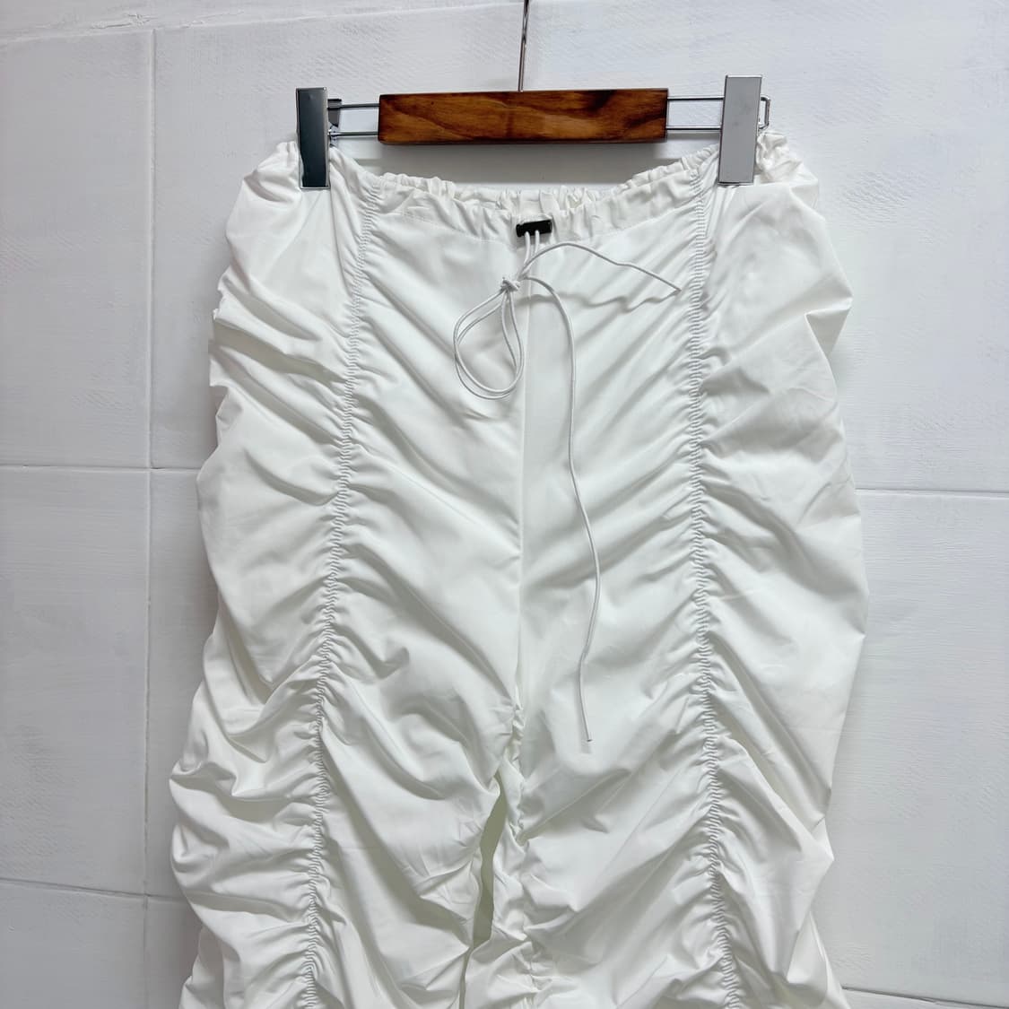 SHEIN Y2K 펑키 화이트 셔링 팬츠  상품이미지2
