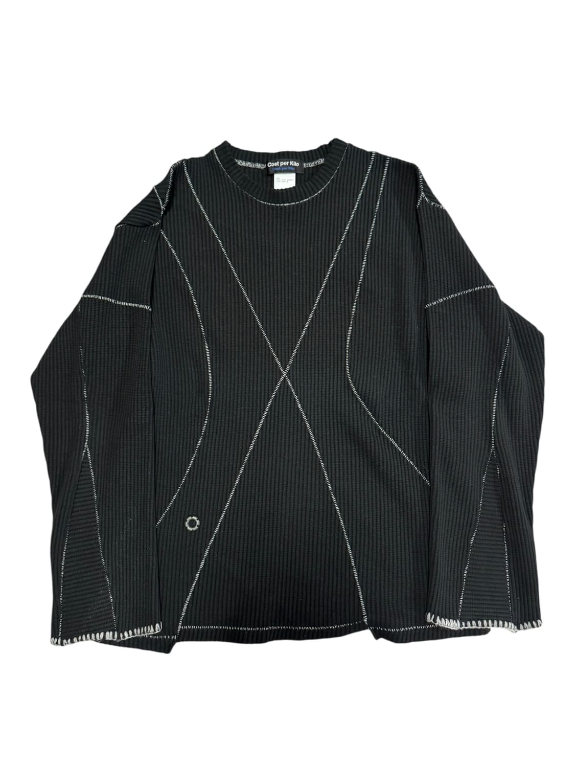 코스트퍼킬로 스티치 니트 (블랙 / L) whip stitch tee 상품이미지1