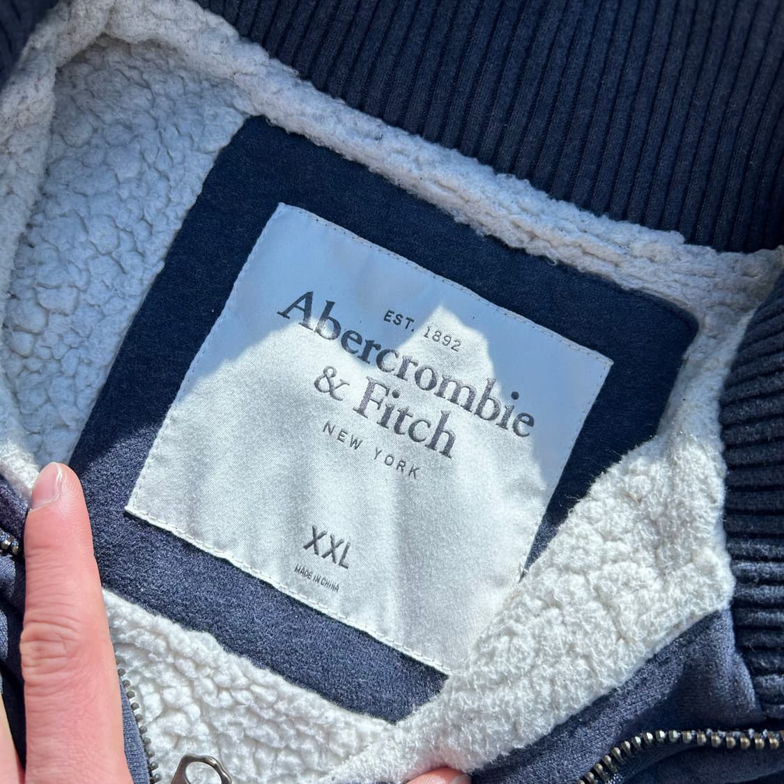 아베크롬비(Abercrombie) 양털 기모 후드집업 상품이미지5