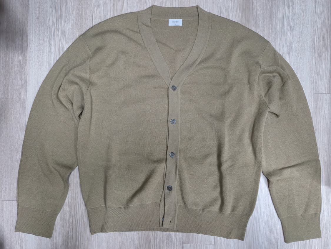 [M] 쿠어(COOR) 오버핏 울 가디건 - 모카 (실착 2회/S급) 상품이미지1