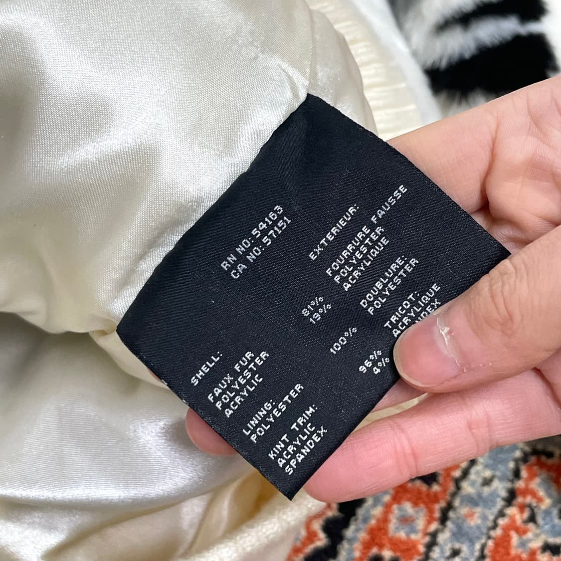 마크제이콥스 뉴욕 아이보리 페이크퍼 자켓 여성M 상품이미지8