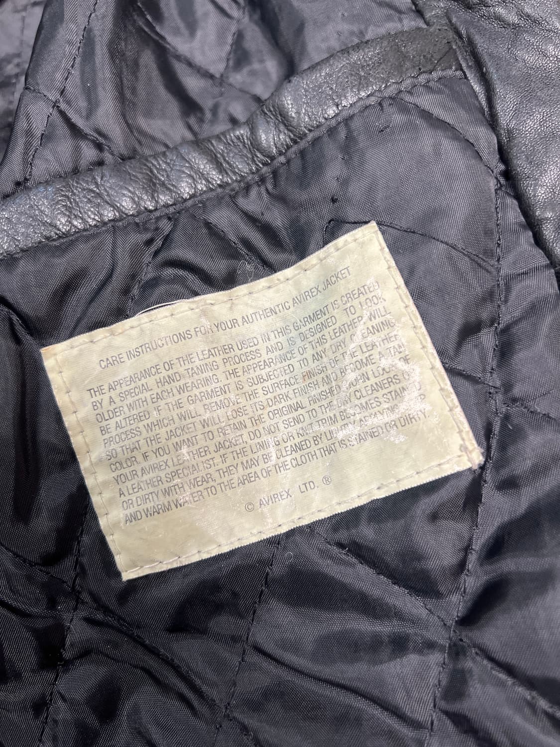 [L] AVIREX 시그니처 USA 빈티지 가죽자켓 상품이미지7