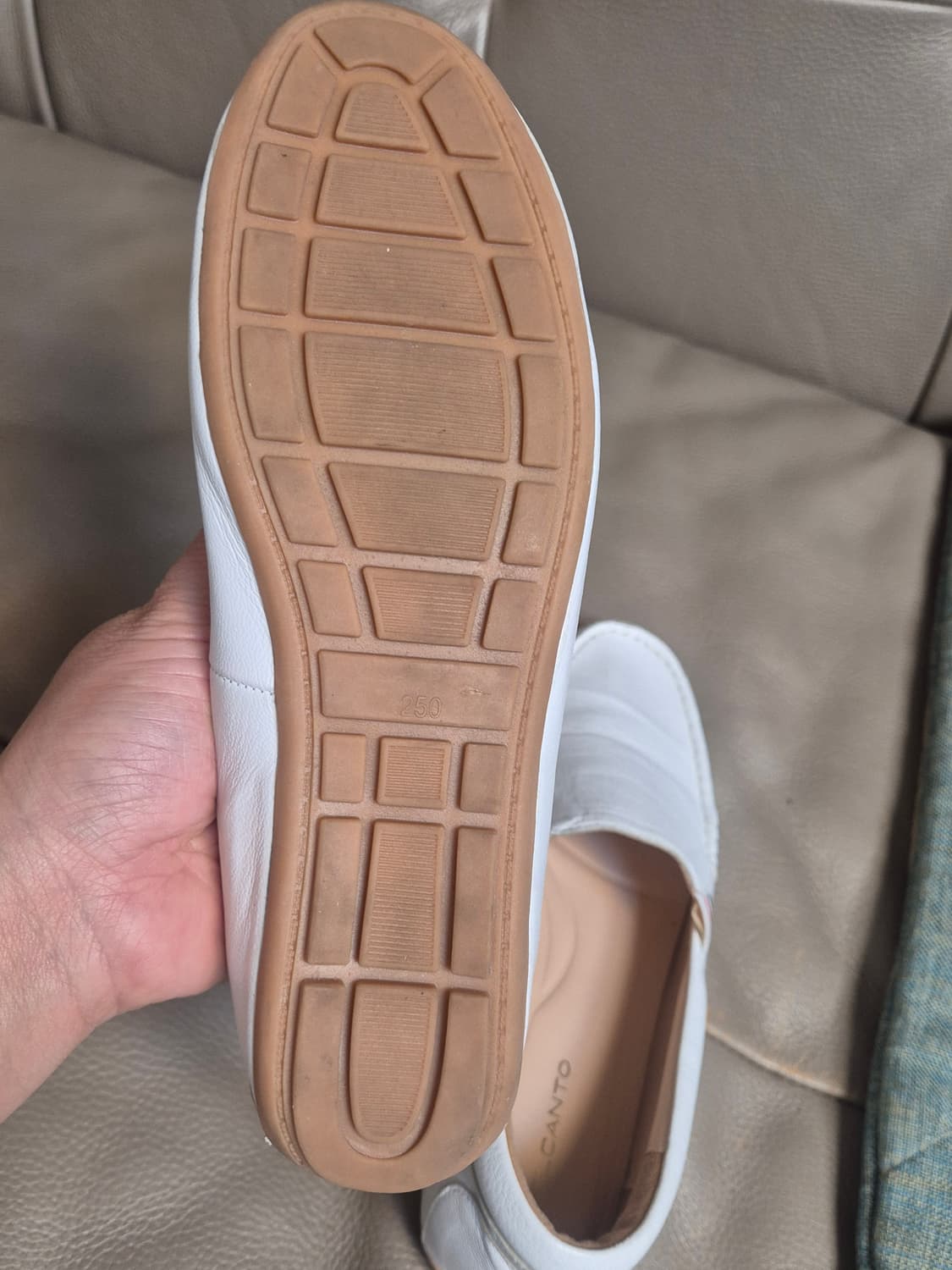 엘칸토 소가죽 쿠션 드라이빙 슈즈. 여성 250 상품이미지7