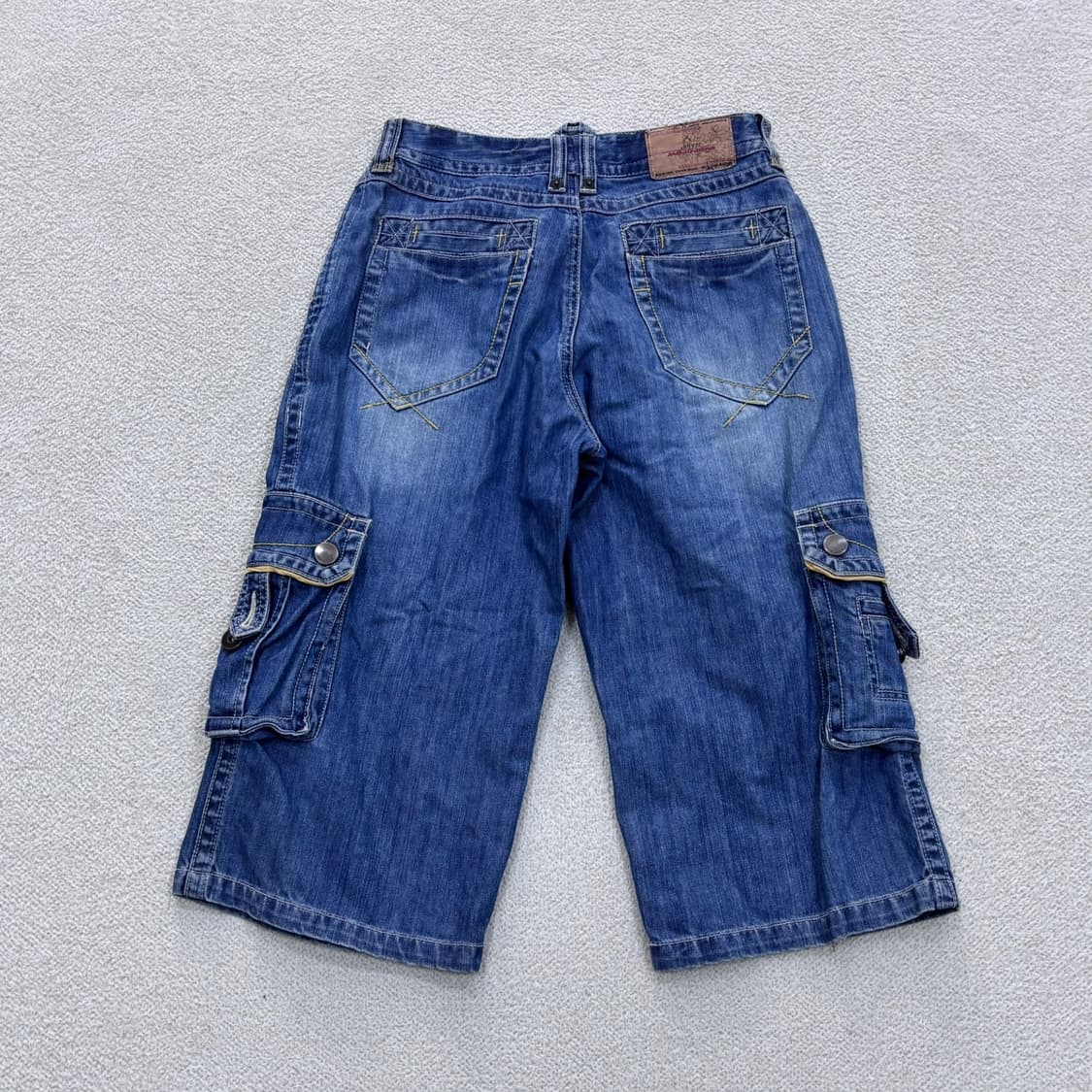 30 빈티지 데님 버뮤다 카고 팬츠 0409E 상품이미지2